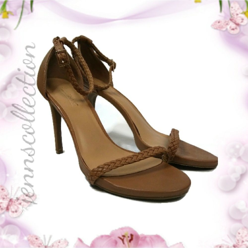 ANNE MICHELLE Brown Braided Strap Sandal Sz 10